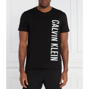 Pánské plážové tričko KM0KM00998 BEH černé - Calvin Klein