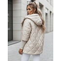 Dámská přechodná bunda TY4856 krémová - Dstreet