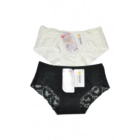 Dámské kalhotky 26257 2pack růžovo-černé - DC Girl
