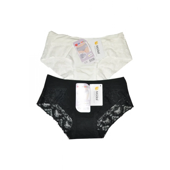 Dámské kalhotky 26257 2pack růžovo-černé - DC Girl
