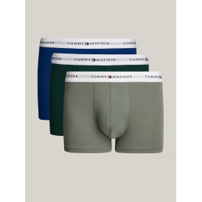 Pánské boxerky 3Pack TRUNK UM0UM02761 0XY kombinace zelené - Tommy Hilfiger