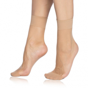 Dámské silonkové ponožky FLY SOCKS 15 DEN Almond - BELLINDA