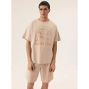 Pánské pyžamo Core 42604  02X Béžová vzor - Henderson 
