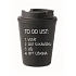 TO DO LIST:  BÝT ÚŽASNÁ - černý termohrnek 300 ml