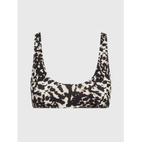 Dámská plavková podprsenka KWKW02489 0GM vzor leopard - Calvin Klein