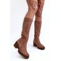 Kozačky  D8130 hnědé - Step in style