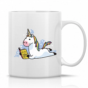 JEDNOROŽEC - klasický bílý keramický hrníček 300 ml JEDNOROŽEC - klasický bílý keramický hrníček 300 ml