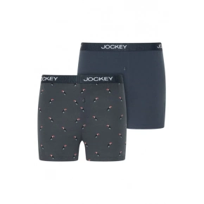 Pánské trenýrky 2Pack 305500 B90 tm. modré s potiskem - Jockey