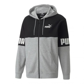 Pánská mikina 849842 04 Šedá s černou - Puma Pánská mikina 849842 04 Šedá s černou - Puma