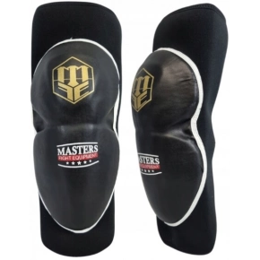 SPORT Chrániče kolen neoprenové OK-N Černá s bilou a zlatou - MASTERS