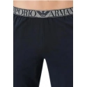Pánské pyžamo 111789 2F720 12149 šedá/tm.modrá - Emporio Armani