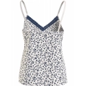 Dámský pyžamový top WOVEN CAMI PRINT UW0UW05006 02X  bílý s potiskem - Tommy Hilfiger