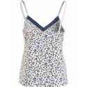 Dámský pyžamový top WOVEN CAMI PRINT UW0UW05006 02X  bílý s potiskem - Tommy Hilfiger