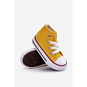 Dětské vysoké tenisky Filemon žluté - Sweet Shoes