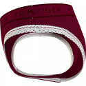 Dámské kalhotky BIKINI  UW0UW04813 VLP vínové - Tommy Hilfiger