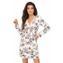 Dámská noční košilka Naomi Ecru vzor - Donna