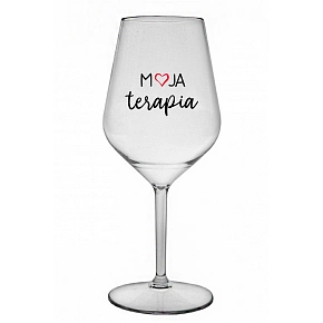 MOJA TERAPIA - priehľadný nerozbitný pohár na víno 470 ml MOJA TERAPIA - priehľadný nerozbitný pohár na víno 470 ml