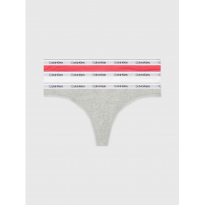Dámská tanga 3Pack 000QD5209E NP4 vícebarevné - Calvin Klein