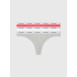 Dámská tanga 3Pack 000QD5209E NP4 vícebarevné - Calvin Klein