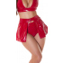 Dámská sexy sukně Latexlook / Cover- up 20515 červená - Koucla