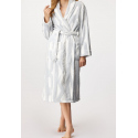 Dámský župan YI2522605F bílá/šedá - DKNY