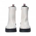 Dámské kotníkové boty T3A5-33058-1355101-101 Ecru s černou - Tommy Hilfiger