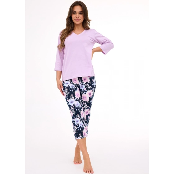 Dámské pyžamo 389/463 Natalie 2 7/8 lila - Cornette