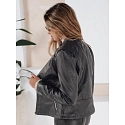 Dámská kožená bunda TY5201 černá - FashionStreet 