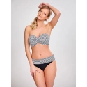 Dámský spodní díl plavek Anya Stripe SW0897 Černo-bílá - Panache