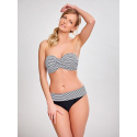 Dámský spodní díl plavek Anya Stripe SW0897 Černo-bílá - Panache