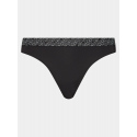 Dámská tanga 3Pack UW0UW05185 0VT ecru/černé/růžové - Tommy Hilfiger