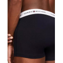 Pánské boxerky 3Pack UM0UM02768 0Y1 šedé/černé/potisk - Tommy Hilfiger