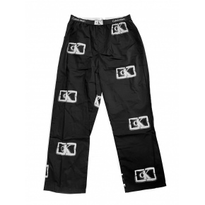 Pánské kalhoty na spaní NM2390E B88 černá s potiskem - Calvin Klein