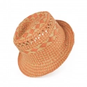 Unisex plážový klobouk cz21146-1 Béžovo-oranžová - Art Of Polo
