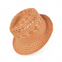 Unisex plážový klobouk cz21146-1 Béžovo-oranžová - Art Of Polo