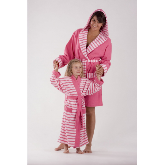 AKCE - Dívčí župan Pink stripes 92053002 růžový - Vestis