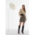 Elegantní koženková bunda  JAC0400 béžová - Monnari