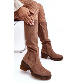 Kozačky  D8130 hnědé - Step in style