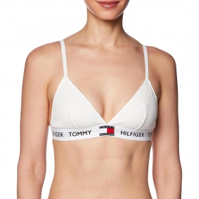 Dámská nevyztužená podprsenka 85 Triangle UW0UW04660-YBL - Tommy Hilfiger