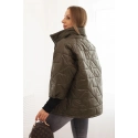 Dámská prošívaná bunda 5705 khaki - Kesi