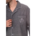 Pánské pyžamo 2533 šedé - L&L