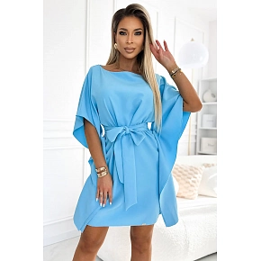 Motýlí šaty 287-26 SOFIA světle modré - Numoco