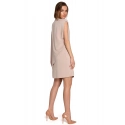 Dámské šaty S262 Světle béžová - Stylove