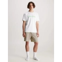 Pánské pyžamo NM2471E bílo/béžové - Calvin Klein
