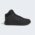 Unisex junior kotníčková obuv Hoops Mid 3.0 K Jr HR0228 Černá - Adidas