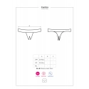 Pikantní tanga otevřená Contica crotchless thong - Obsessive