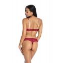 Dámská push-up podprsenka 3402/11 Rosel Tmavě červená - MAT