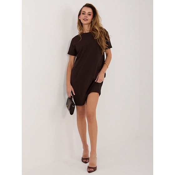 Dámské šaty RV SK 8724 1.91 tmavě hnědé - FPrice