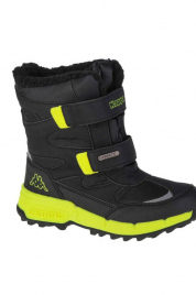Junior zimní kotníkové boty 260903K černá-neon žlutá - Kappa