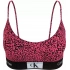 Dámská podprsenka 000QF7216E GNI tm. růžová se vzorem - Calvin Klein
